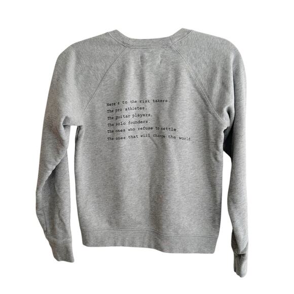 Everlane "Pando" Cotton Crewneck Sweatshirt Organic Cotton Grey Size XS - Picture 4 of 5
